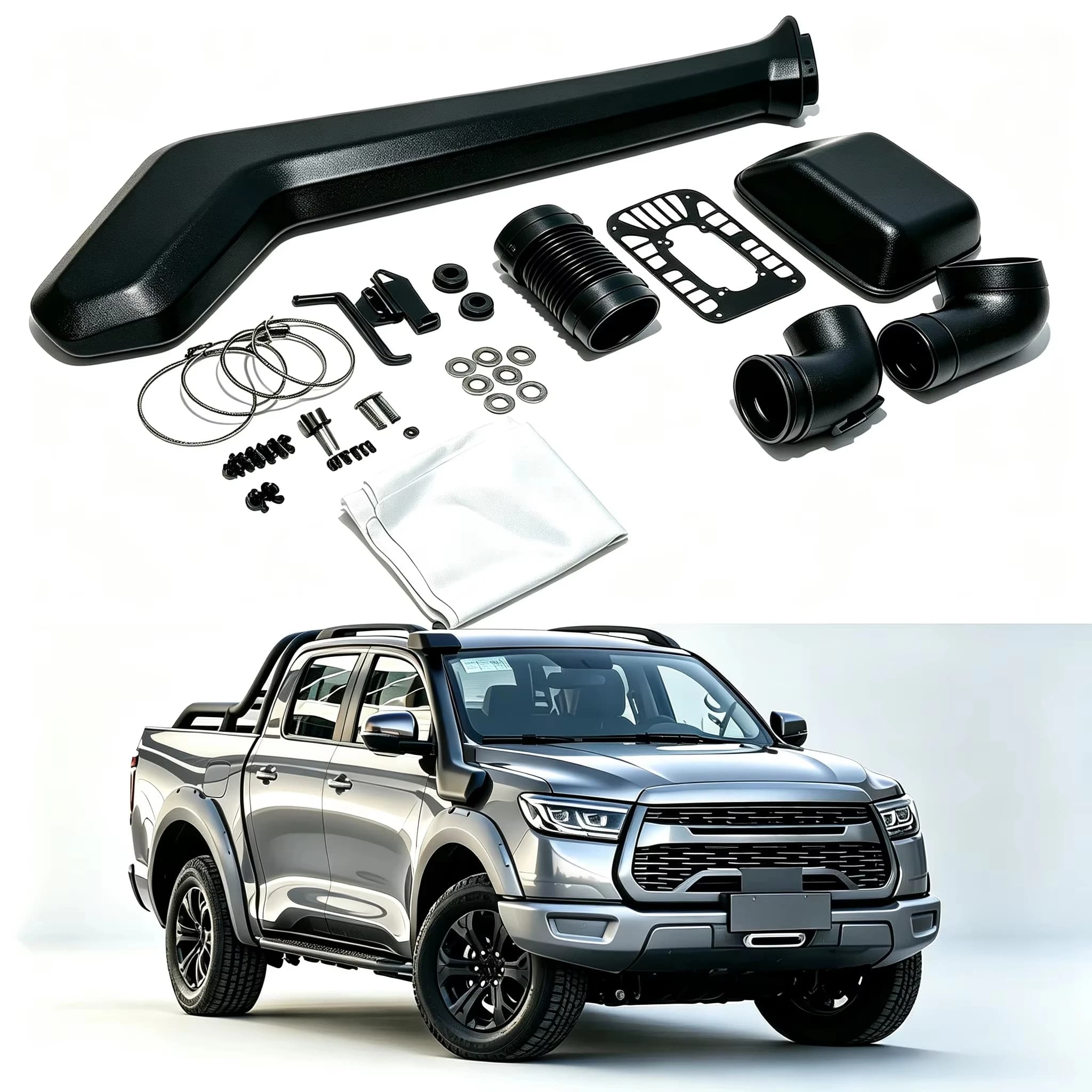 Plastic Snorkel Air Intake LLDPE Durable for GWM Great Wall Cannon 4x4 Offroad Car Snorkel High Performance