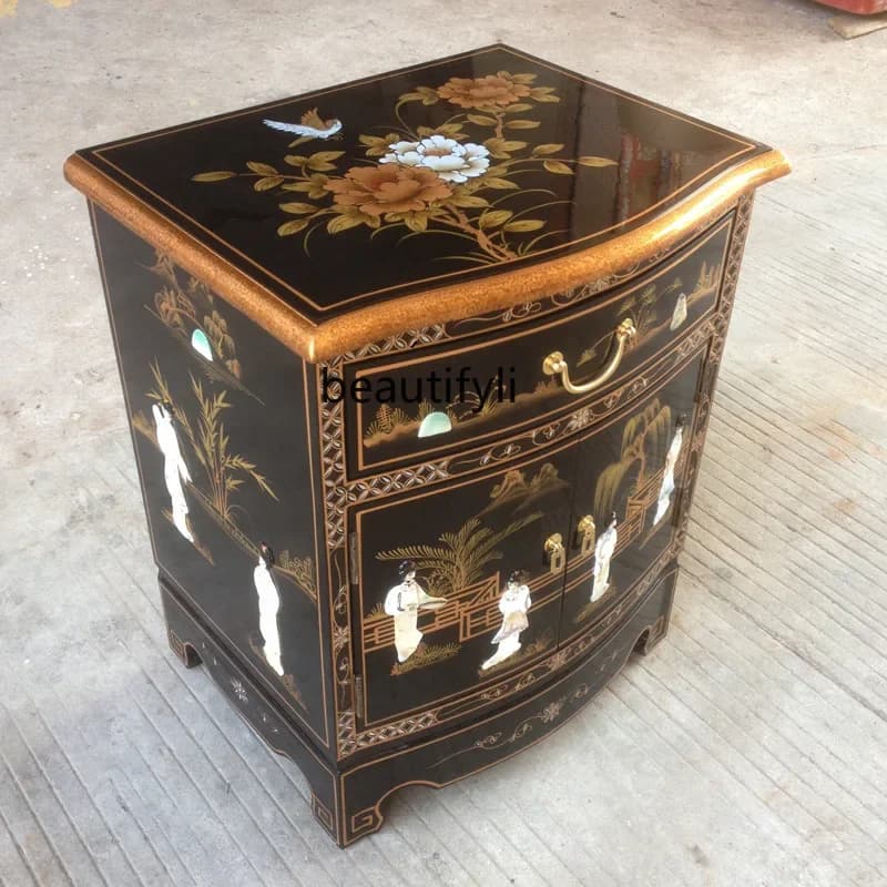 X paint, corners, bedside tables, classical painted furniture, living room lockers