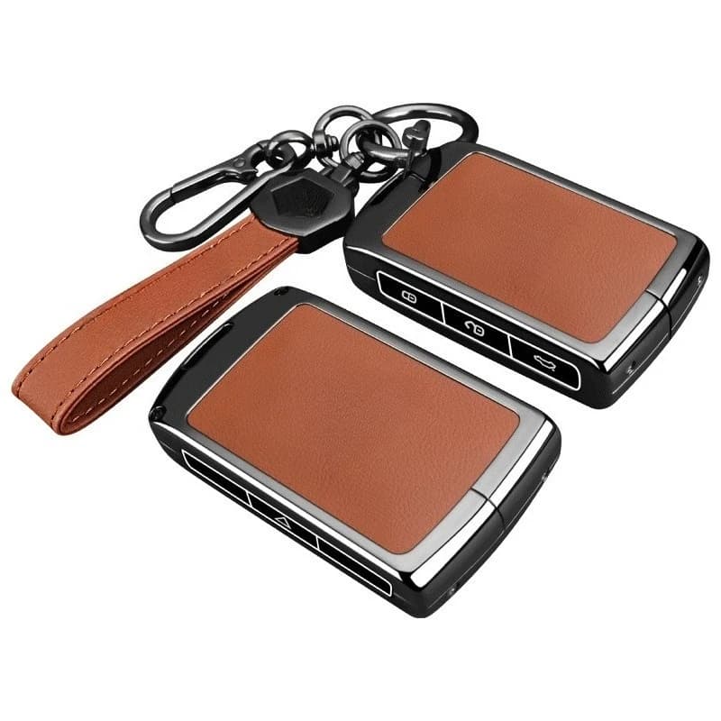 Premium Zinc Alloy Key Cover Case for Volvo XC60/S90/S60/XC90/V60/V40 - Protective Key Fob Shell Keychain