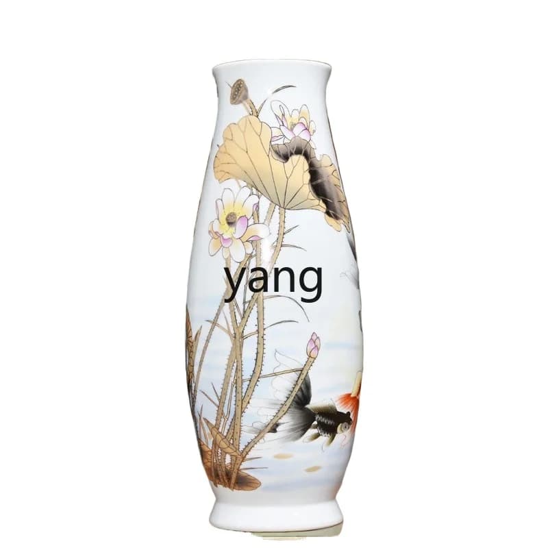LTT ceramics pastel large vase flower arrangement living room entrance rich bamboo decorative ornament