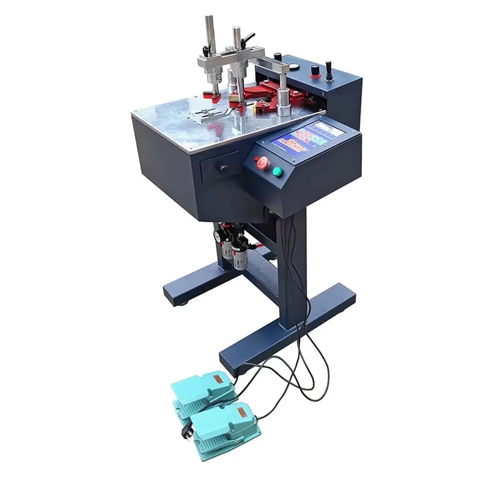 Automatic CNC Pressure Hammer Nailing Machine 90° 120° 135° Angle Adjustable Nailer for Woodworking Furniture