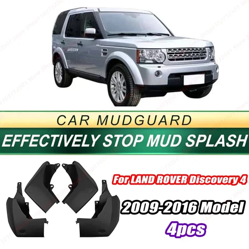 For LAND ROVER Discovery 4 2009-2016 Model 4PCS Front Rear Mud Flaps Splash Guards Fender Mudguards Auto Accessories