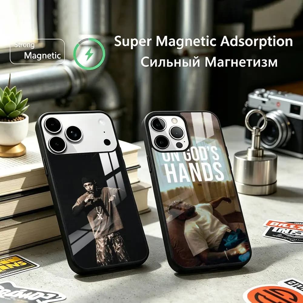 Kendrick L-Lamar Trending Rap Artist Phone Case For iPhone17,16,15,14,13,12 Plus,Pro Allows magnetic wireless charging