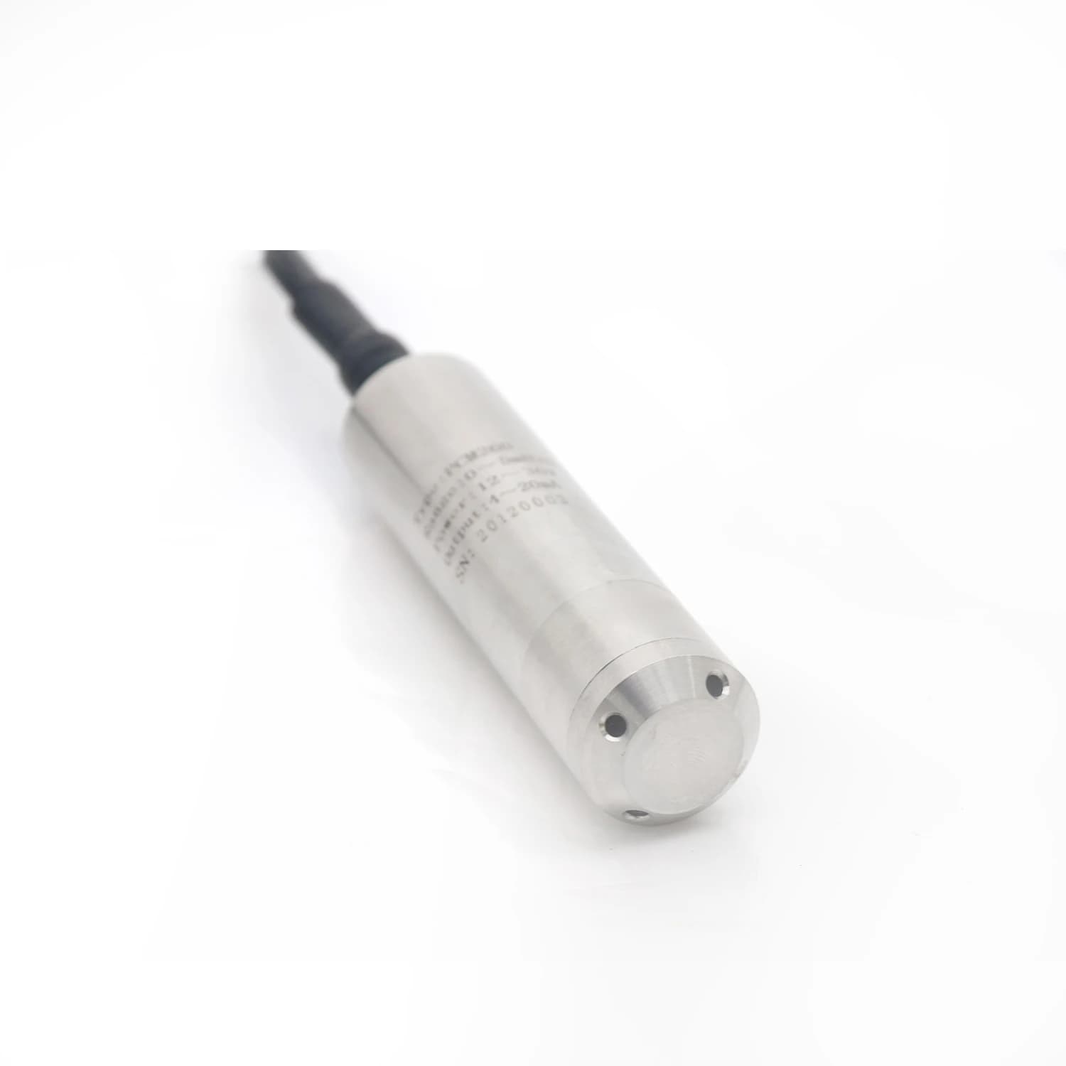 Stainless Steel Submersible Level Pressure Sensor 4-20mA RS485 IP68 Protection Grade, Suitable for Underwater Well Positions