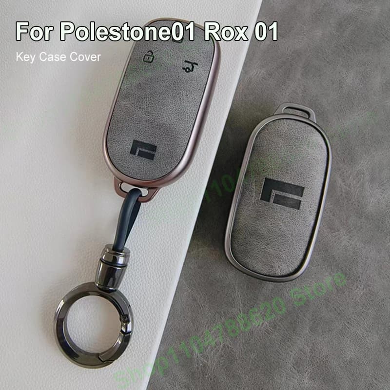 Car Anti-scratch Protection Remote Key Fob Cover Case Shell Keychain Ring Holder Accessories for Polestone 01 Rox 01 2023-2025