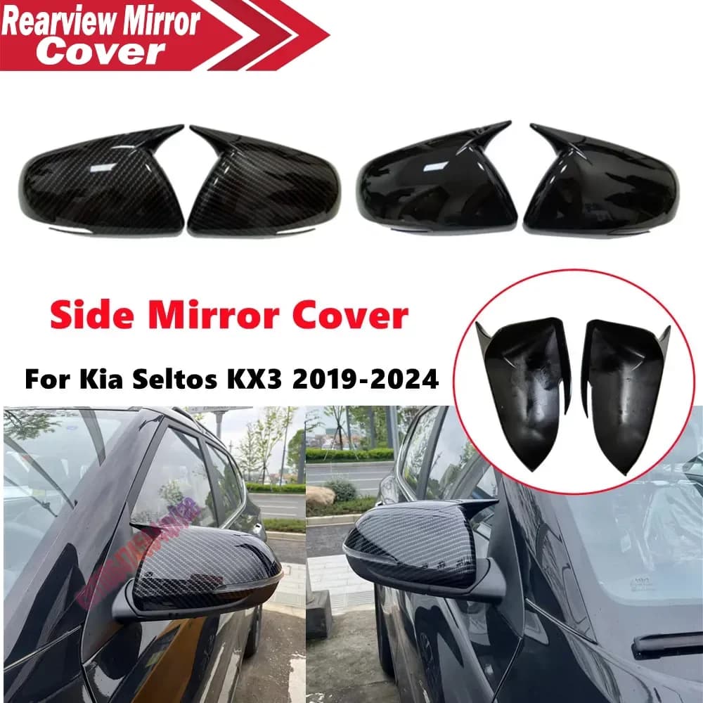 For 2020-2025 Ford Explorer US Version ABS Rearview Side Mirror Cover Wing Cap Exterior Door Housing Trim Replacement