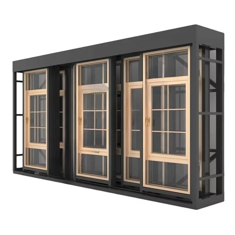 &c BoYa  New Type Wood Door Window Sample Customized Popular Tile Wooden Door Windows Display Rack