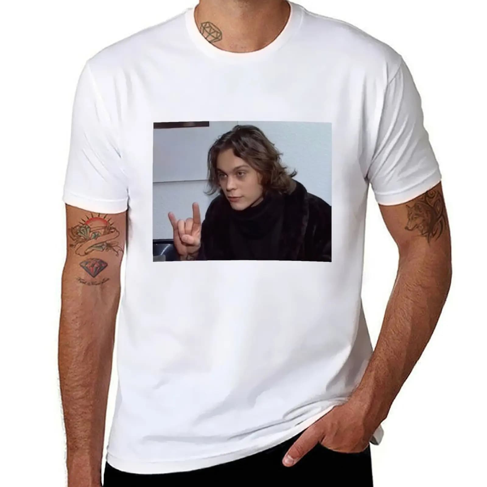Ville Valo T-Shirt t shirts for man pack cotton t shirts for man cotton funny T-Shirt