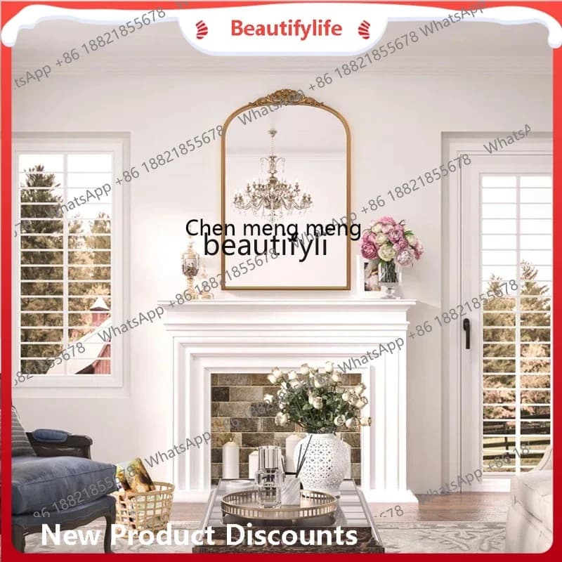 ss8350 Wall hanging American dreing bathroom European retro bathroom mirror toilet mirror