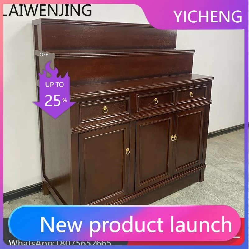 LYY  Household Offering Table Shrine Shrine Big Buddha Tai Xianjia Three-layer Buddha Cabinet Customized with Solid Wood Simple