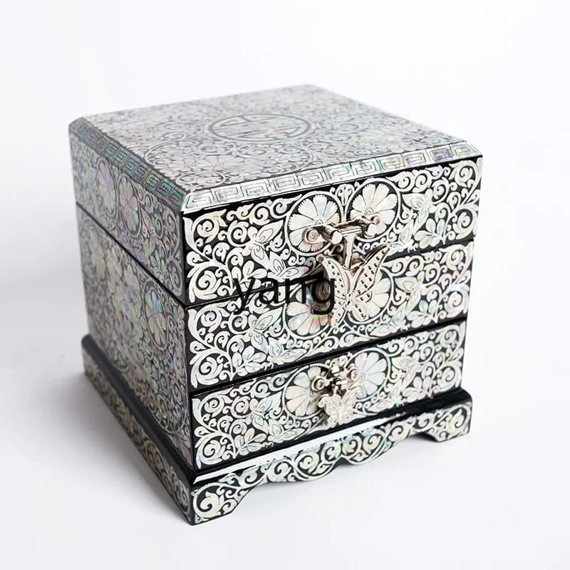 LH lacquered nut jewelry box wedding birthday gift to girlfriend exquisite gift