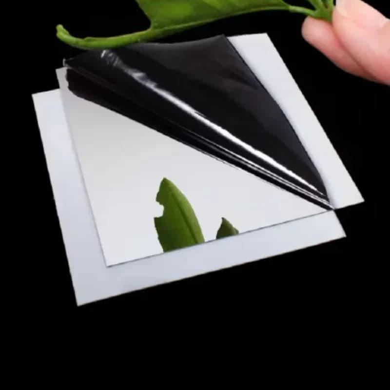1PCS 8K Mirror 304 Stainless Steel Sheet Thickness 0.6-3mm DIY Plate Film Protection For Construction Elevator Decoration