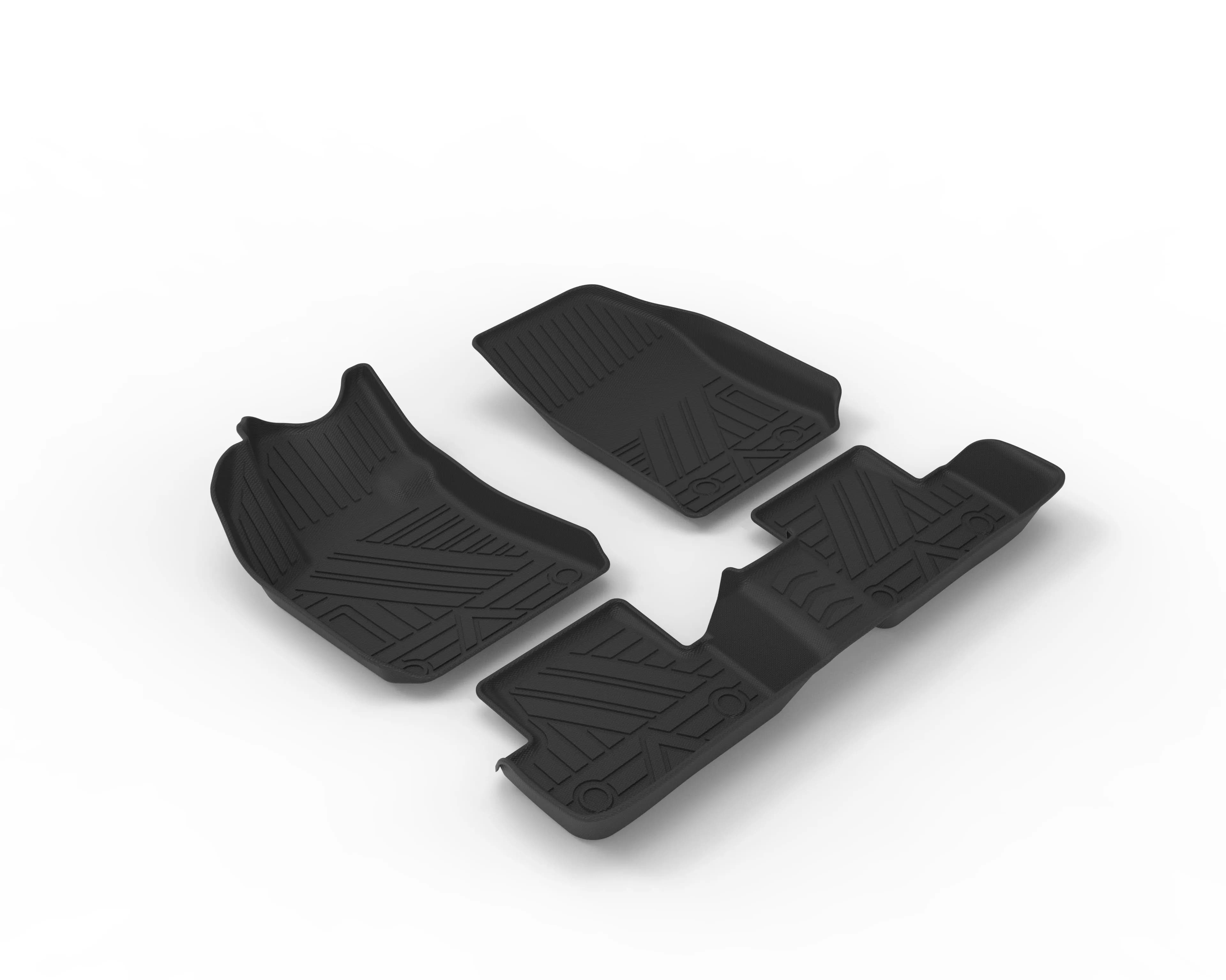 Autobo For 2016-2020 Peugeot 308 Custom TPE All-Weather Car Floor Mats Full Set 100% Waterproof Easy Clean