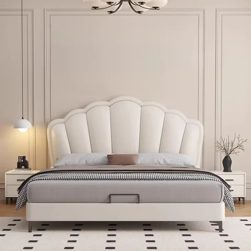 Design Princess Soft Double Bed Modern Girls Boys Storage Luxury Double Bed Space Saving Camas De Dormitorio Bedroom Furniture