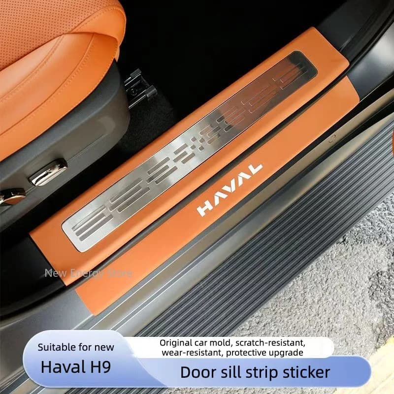 For GMW second-generation Haval H9 2024 2025 Car Pedal Threshold Protection Strip Anti Step Interior Accessories