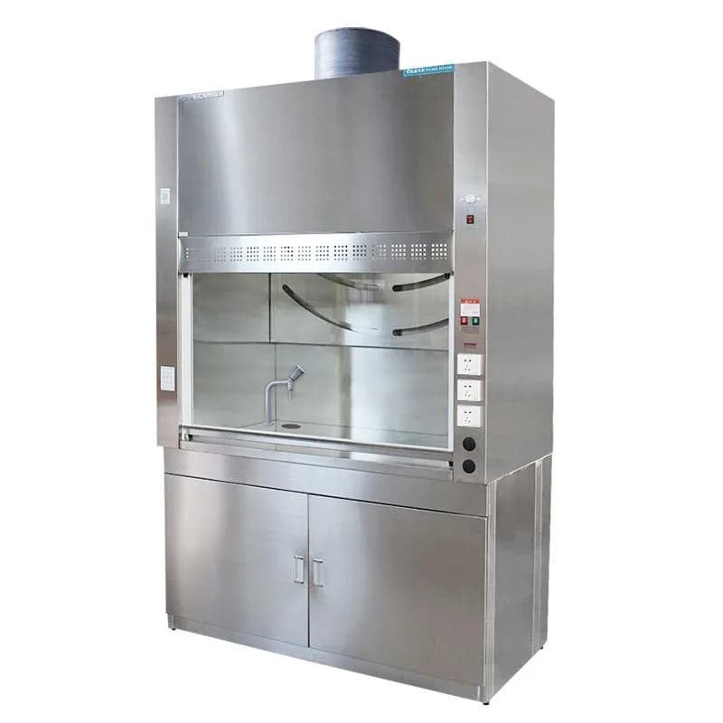 Stainless steel fume hood Exhaust ventilation 304 stainless steel laboratory fume hood