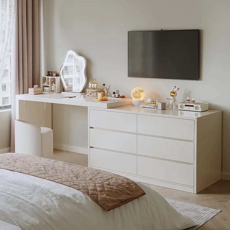 Modern Beauty Dressing Table Cosmetics Storage Bedroom Makeup Dressing Table Luxury Mid Century Penteadeira Home Furniture