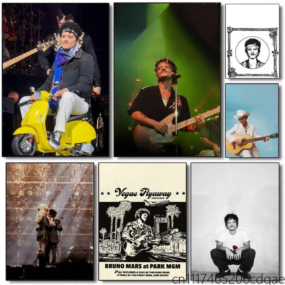 FOR Bruno Mars Romantic Poster Art Print Anime Style Home Decor Ideal Gift Perfect Room Decor