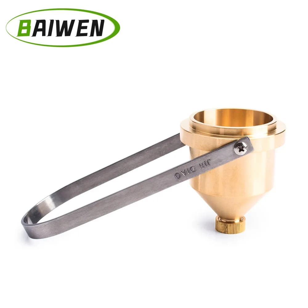 1PC Paint Viscosity Cup 4# Dip Type Stainless Steel Viscometer Flow Cup for Paint Finishes Oil