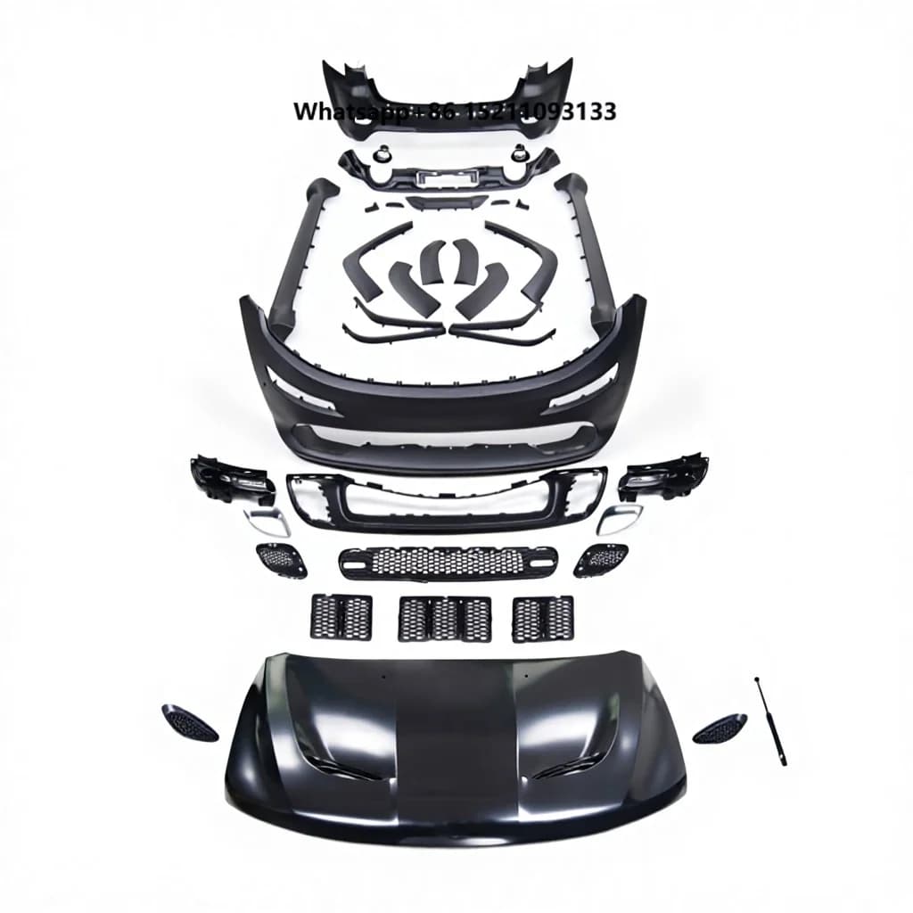 High Quality PP Mateirl JEP Grad Body Kit for JEP to SRT8 Style with Hood Scoop Front Bumper Rear Bumper and Diffuser