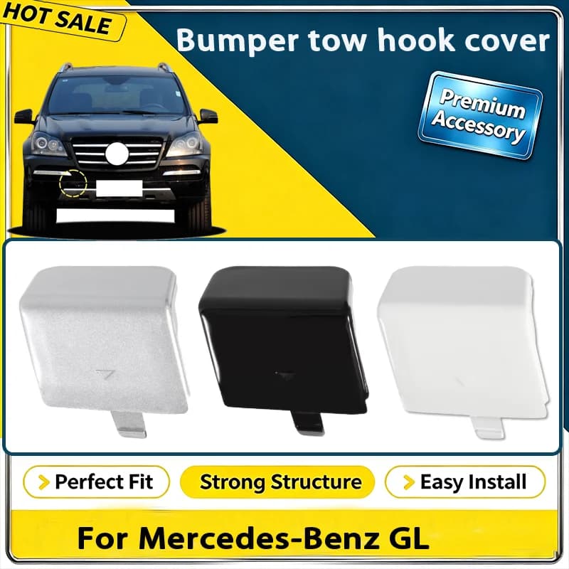 For Mercedes-Benz GL W164 Sport Line X164 Facelift 320 350 420 450 500 63 2010-2012 Front Bumper Tow Hook Cover 1648840023