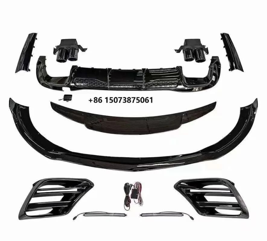 S Class W223 Automotive Body Kit Facelift Set Forward Lip Rear Lip Tail PP Material Body Kit Exterior Automotive Body Parts