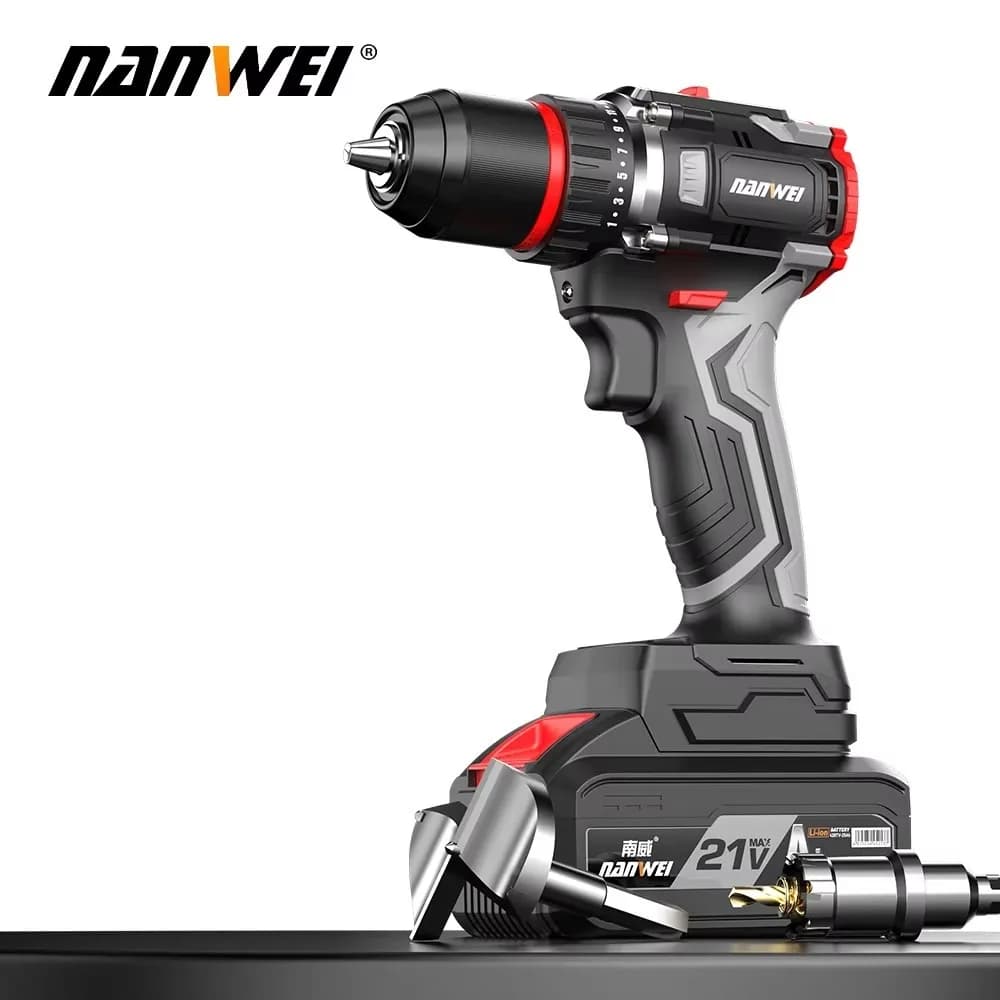 High Torque Professional Power Drill Kit Rechargeable Portable Brushless Lithium Battery Cordless Electric Drill
