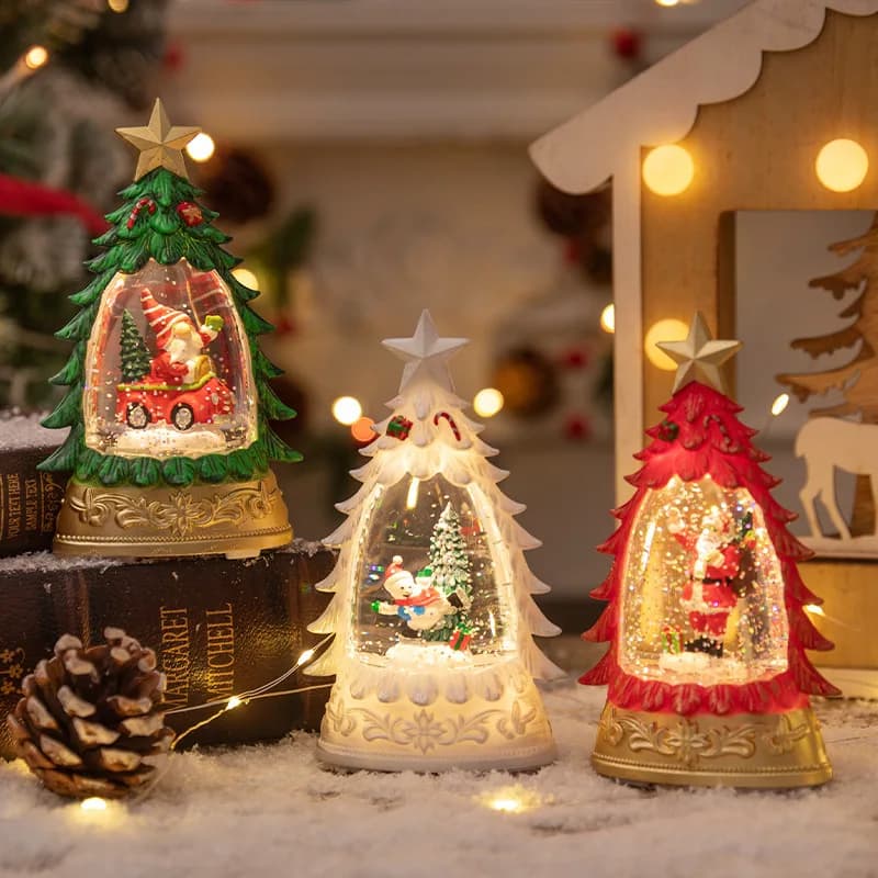 Christmas Decorations, Glowing Home Decor, Christmas Tree Shapes, Snowballs, Water Lanterns, Battery Operated Crafts, Drifting