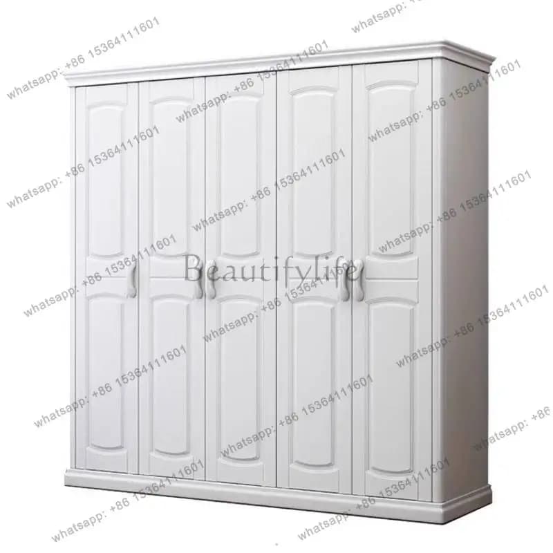 Partition Designs Wardrobe Doors Handles White Home Clothes Bedroom Wardrobe Wooden Modern Corner Mueble Organizador Furniture