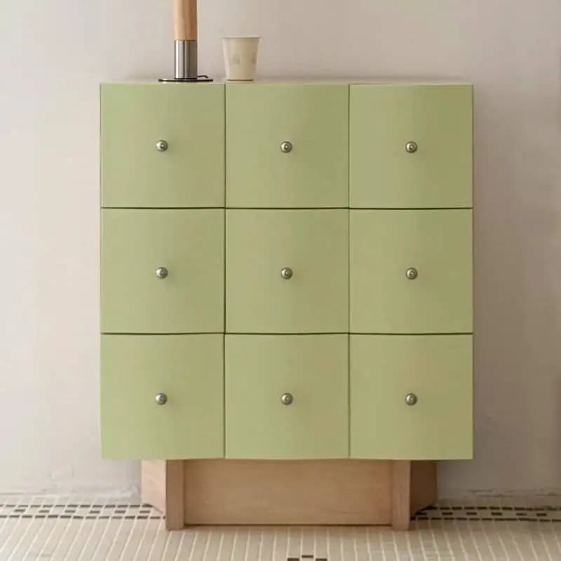 Dustproof Drawers Living Room Cabinets Green Japanese Modern Living Room Cabinet Storage Drawers Meuble Rangement Furniture Home