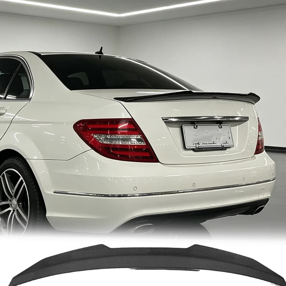 For Benz C260 Coupe C63 AMGCoupeC180 2011-2015two door  C204 Coupe pure carbon brazed rear spoiler luggage compartment rear wing