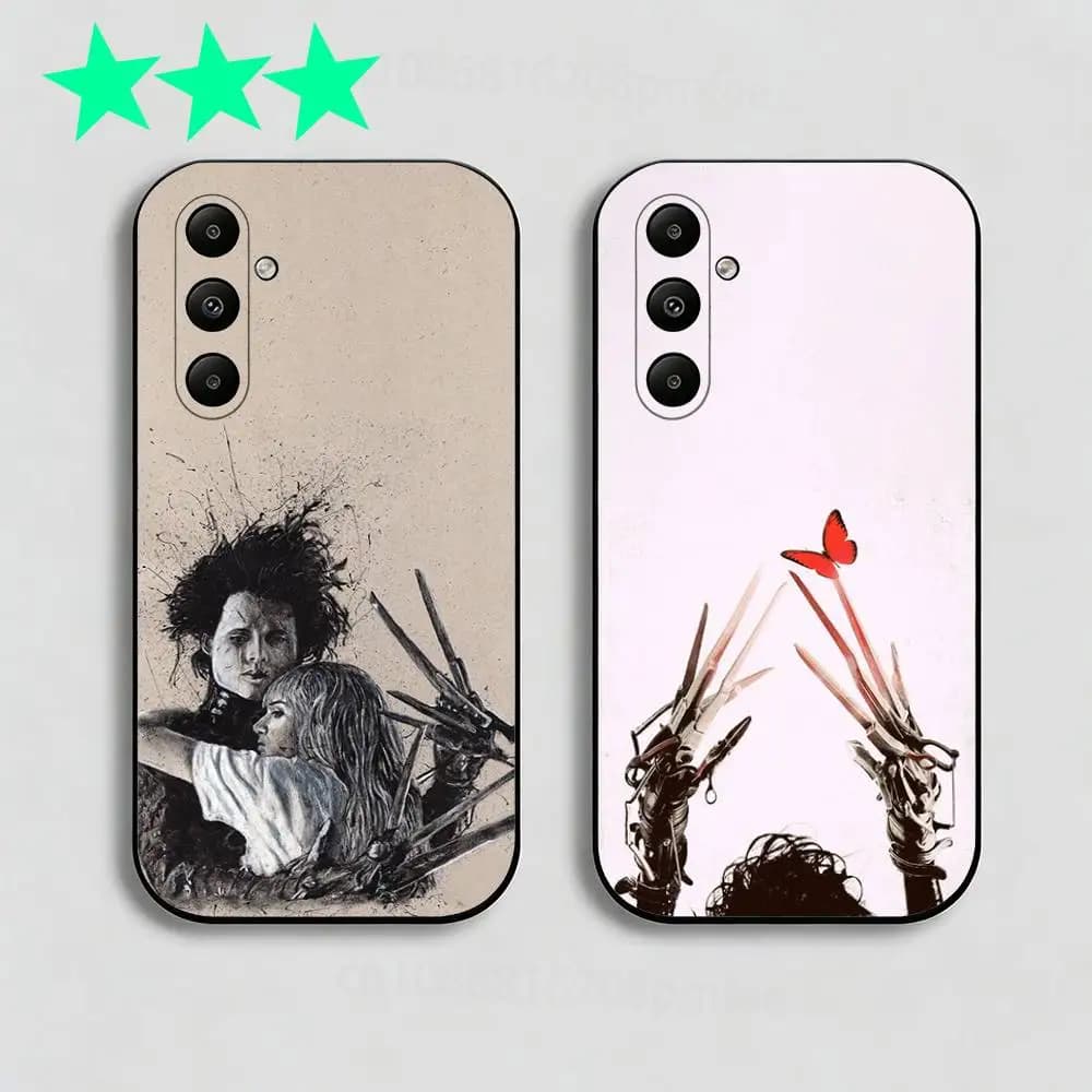 E-Edward S-Scissorhands Phone Case for Samsung Galaxy A73,23,53,33,24,72,22,52,32,54,A34 Soft Cover
