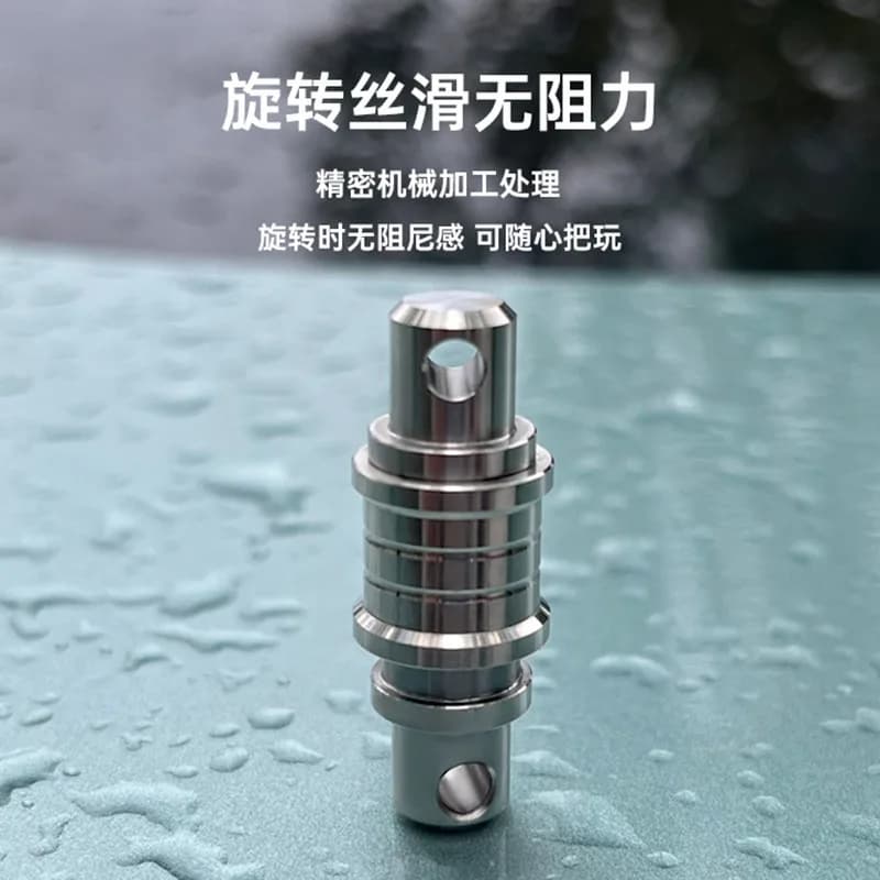 Titanium Alloy Quick Release Keychain EDC Tool Stainless Steel Swivel Ring Car Key Holder Hanging Accessory