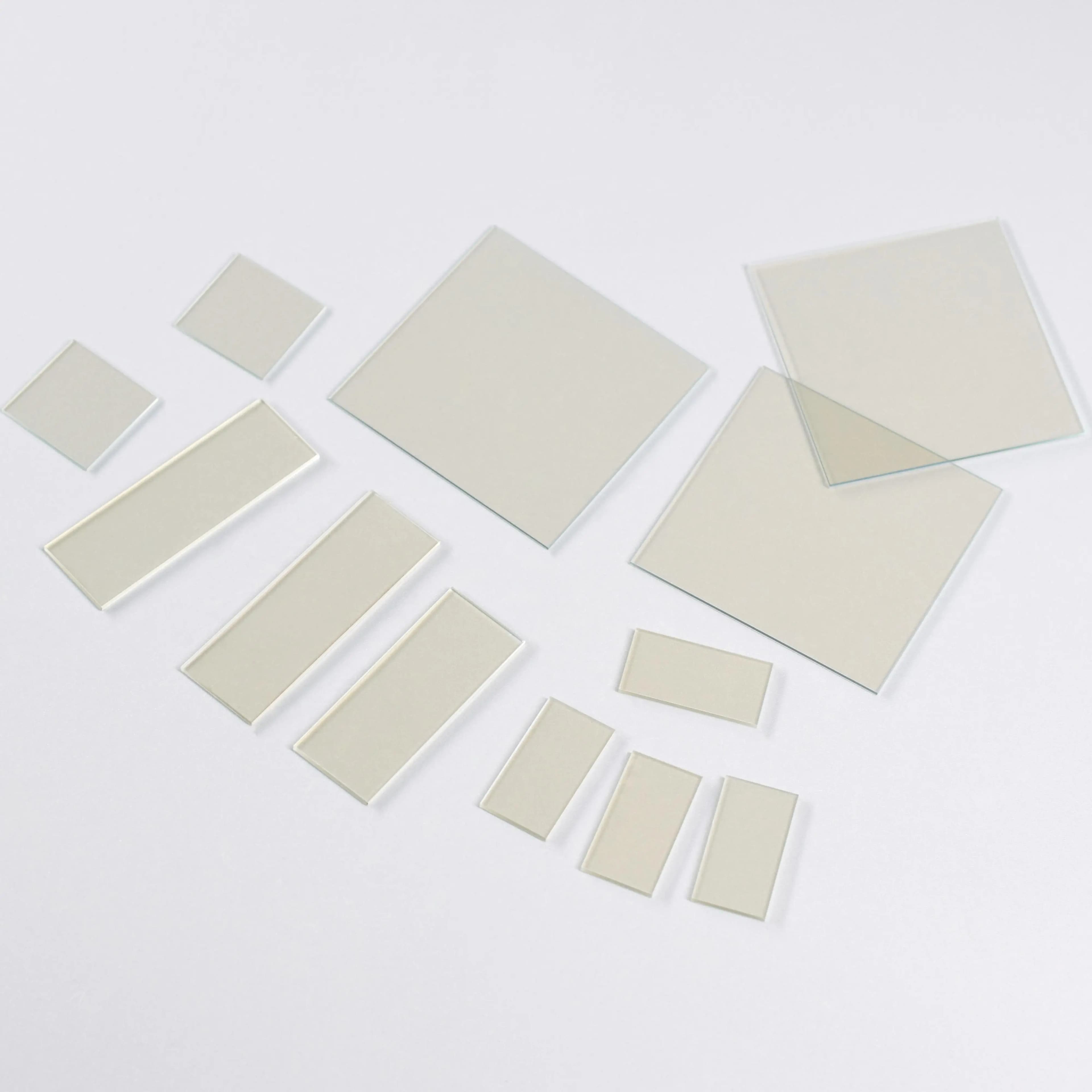 ITO Fused Quartz Windows Plates ITO Coated Quartz Conductive Glass Slide Custom Size 75x25 100x100mm Thick 1mm 7-10 Ohm/Sq