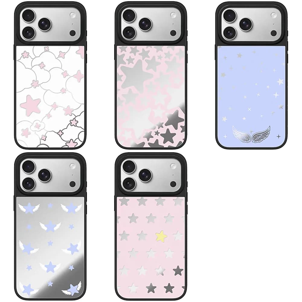 607101 Mirror Surface Magnetic Case: Compatible with IPhone 17 16 15 14 13 12 Pro Max 17 Air