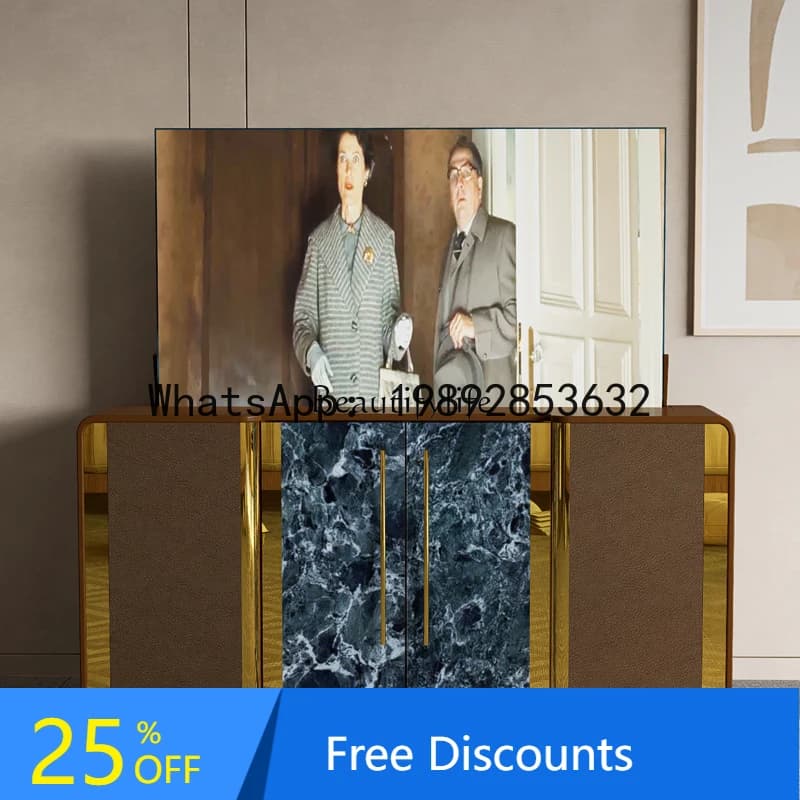 HH2 jj *Lifting TV Cabinet Multifunctional Automatic Electric Hidden Italian Minimalist Partition Cabinet