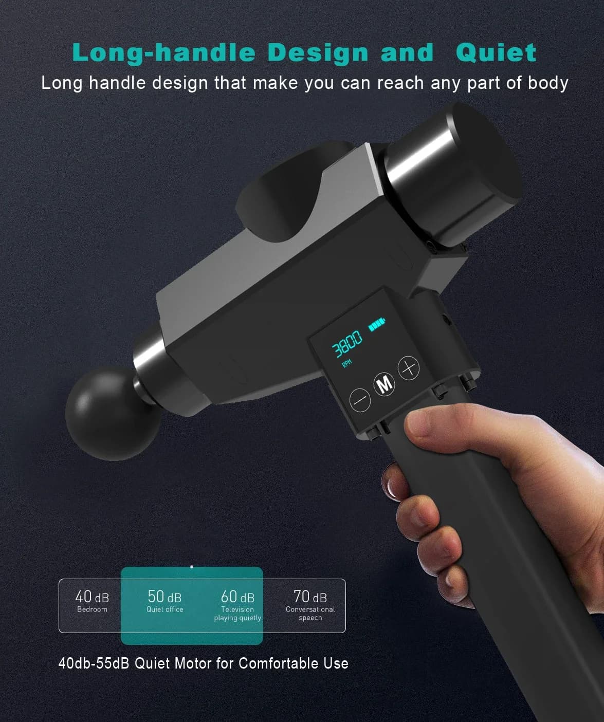 Factory price poweul professional 16mm massage gu deep tissue muscle gu vibration massage for athlete sport man