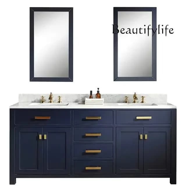 LXNordic modern bathroom cabinet furniture high-end hotel clubhouse villa bathroom cabinet simple styleSSS