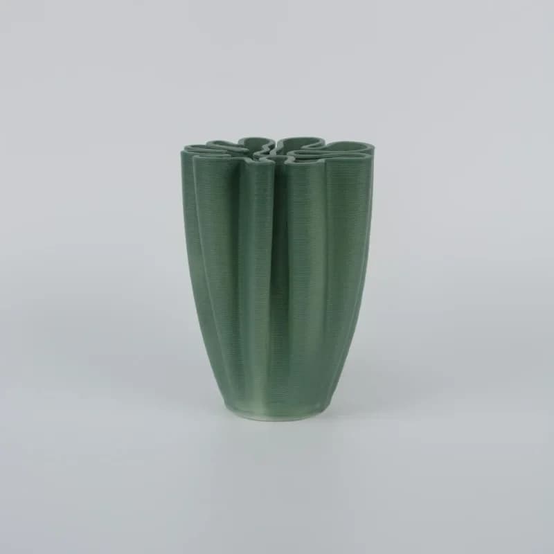 3D printed ceramic vase, office decoration multi-color vase ornament, high-end niche