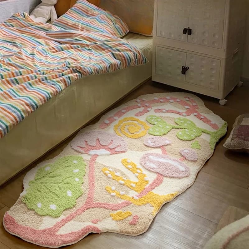Dopamine carpet formaldehyde-free bedroom bedside blanket room girl cloakroom decorative floor mat cool plush blanket