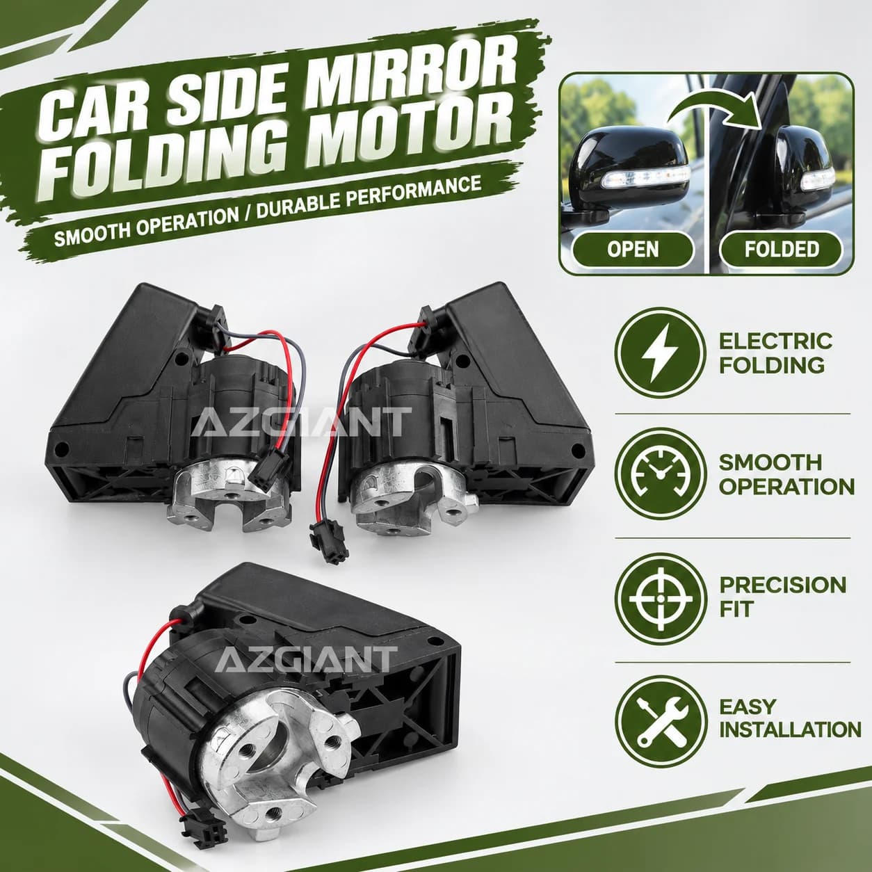 Electric Motor For Jaguar XF/Peugeot 1007 607 307cc 307SW Car Power Folding Unit Mirror Actuator R L Motor Repair Plug and Play