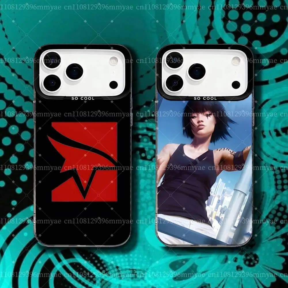Game M-Mirrors Edge Catalyst For iPhone 18,17,16,15,14,13,12,X,8,Pro,Max,Plus,SE4,Air,Mini Black IMD Matte Phone Case