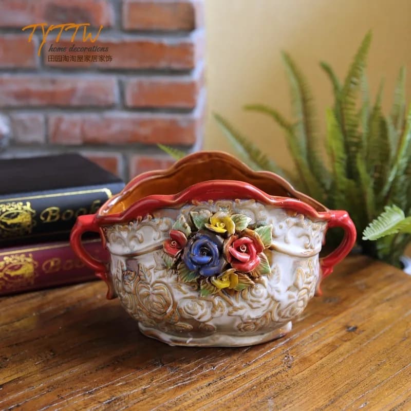 CX home decoration, living room small vase ceramic handicraft ornament
