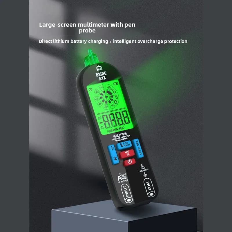 Rechargeable Digital Multimeter, High Precision Anti-burn Tester Electrician & Household Maintenance