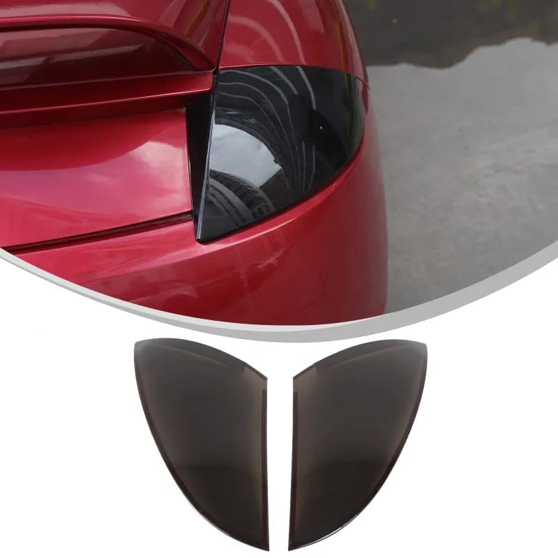 2pcs ABS For 2006 2007 2008 2009 2010 2011 Mitsubishi Eclipse Tail Light Smoked Lens Covers protective cover Car Accessories