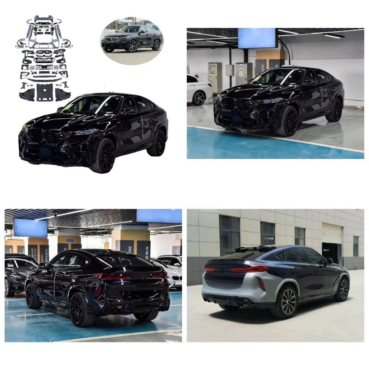 Stlf 2025 Arrival For X6 G06 2020-2022 Modified To 2025 Latest Bodykit G06 LCI X6M F96 PP Bumper Grille High Quality