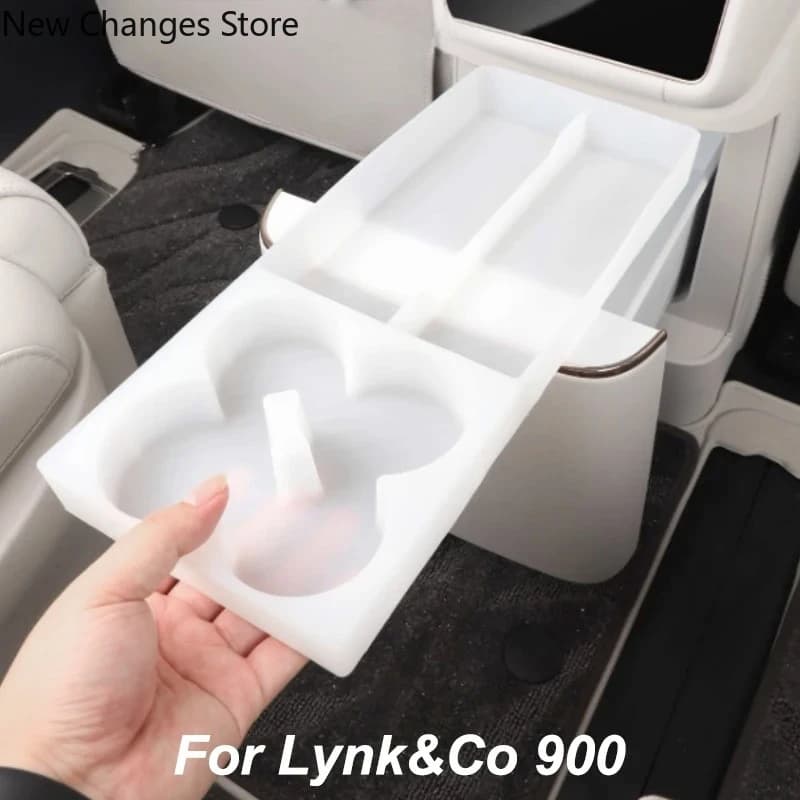 For Lynk Co 900 2025 Interior Refrigerator Protective Pad Silicone Anti-dirty Storage Pad Auto Modified Accessories