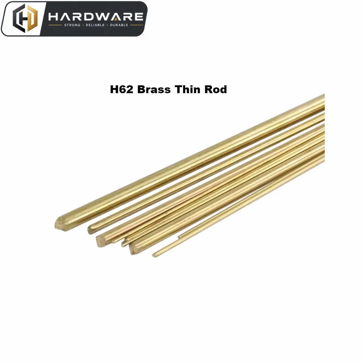 H62 Brass Round Bar Metal Rods Milling Metalworking Diameter 0.8mm-35mm Length 200mm 500mm