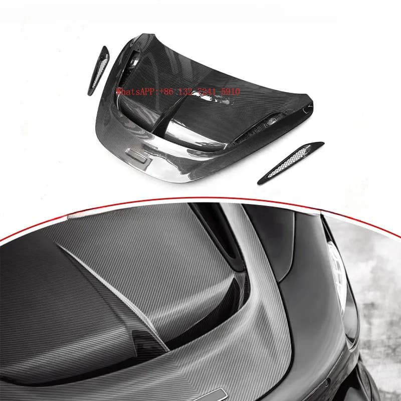 Style Dry Full Carbon Fiber Car Bonnet Hood