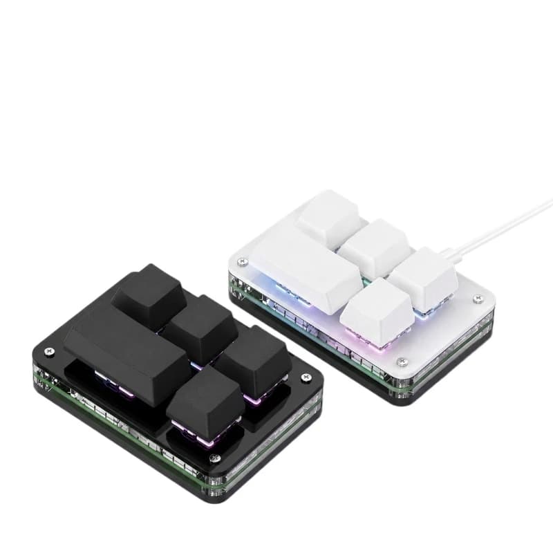 Efficient five-key multi-function custom keypad RGB backlight control drawing
